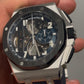 Audemars Piguet Royal Oak Offshore Tourbillon Chronograph Platinum 44 MM - Blue Rubber Strap - Skeleton Blue Dial - 26388PO.OO.D027CA.01