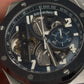 Audemars Piguet Royal Oak Offshore Tourbillon Chronograph Platinum 44 MM - Blue Rubber Strap - Skeleton Blue Dial - 26388PO.OO.D027CA.01