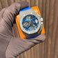 Audemars Piguet Royal Oak Concept Titanium Flying Tourbillon 44 MM - Blue Rubber Strap - White Gold Dial - 26589IO.OO.D030CA.01