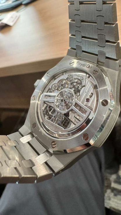 Audemars Piguet - Royal Oak Flying Tourbillon - 41 MM - Steel - Burgundy Dial - 26730ST.OO.1320ST.05