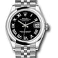 Rolex Stainless Steel Datejust - 31 MM - Jubilee Bracelet - Domed Bezel - Black Roman Dial -  278240 bkrj