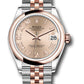 Rolex Steel and Everose Gold Datejust - 31 MM - Jubilee Bracelet - Domed Bezel - Rose Roman Dial - 278241 rorj