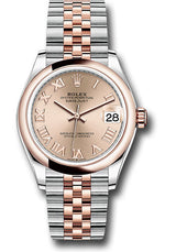 Rolex Steel and Everose Gold Datejust - 31 MM - Jubilee Bracelet - Domed Bezel - Rose Roman Dial - 278241-0006