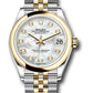 Rolex Steel and Yellow Gold Datejust - 31 MM - Jubilee Bracelet - Domed Bezel - Mother-of-Pearl Diamond Dial - 278243 mdj