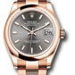 Rolex Everose Gold Datejust - 31 MM - Oyster Bracelet - Domed Bezel - Rhodium Index Dial - 278245 dkrhio