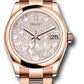 Rolex Everose Gold Datejust - 31 MM - Oyster Bracelet - Domed Bezel - Diamond Paved Butterfly Dial - 278245 pmopbo