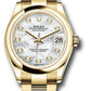 Rolex Yellow Gold Datejust - 31 MM - Oyster Bracelet - Domed Bezel - Mother-of-Pearl Diamond Dial - 278248 mdo