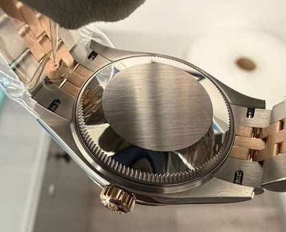 Rolex Steel and Everose Gold Datejust - 31 MM - Jubilee Bracelet - Fluted Bezel - Rose Roman Dial - 278271-0006