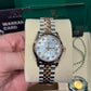 Rolex Steel and Everose Gold Datejust - 31 MM - Jubilee Bracelet - Fluted Bezel - White Mother-Of-Pearl Diamond Dial - 278271-0026