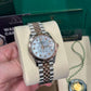 Rolex Steel and Everose Gold Datejust - 31 MM - Jubilee Bracelet - Fluted Bezel - White Mother-Of-Pearl Diamond Dial - 278271-0026