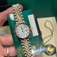 Rolex Steel and Everose Gold Datejust - 31 MM - Jubilee Bracelet - Fluted Bezel - White Mother-Of-Pearl Diamond Dial - 278271-0026