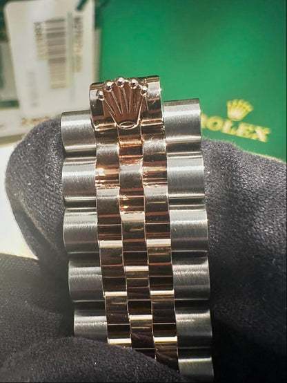 Rolex Steel and Everose Gold Datejust - 31 MM - Jubilee Bracelet - &nbsp;Fluted Bezel - Chocolate Diamond Dial - 278271-0028