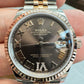 Rolex Steel and Everose Gold Datejust - 31 MM - Jubilee Bracelet - Fluted Bezel - Chocolate Roman VI Dial - 278271 chodr6j