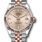 Rolex Stainless Steel and Everose Gold Datejust - 31 MM - 2 tone - Jubilee Bracelet - Fluted Bezel - Sundust diamond  Dial - 278271 rodj