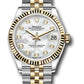 Rolex Steel and Yellow Gold Datejust - 31 MM - Jubilee Bracelet - Fluted Bezel - Mother-of-Pearl Diamond Dial - 278273 mdj