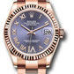 Rolex Everose Gold Datejust - 31 MM - Oyster Bracelet - Fluted Bezel - Aubergine Diamond Six Dial - 278275 aubdr6o