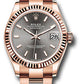 Rolex Everose Gold Datejust - 31 MM - Oyster Bracelet - Fluted Bezel - Rhodium Index Dial - 278275 dkrhio