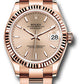 Rolex Everose Gold Datejust - 31 MM - Oyster Bracelet - Fluted Bezel - Rosé Index Dial - 278275 rsio