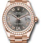 Rolex Everose Gold Datejust - 31 MM - President Bracelet - Diamond Bezel - Rhodium Diamond Six Dial - 278285RBR dkrhdr6p