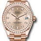 Rolex Everose Gold Datejust - 31 MM - President Bracelet - Diamond Bezel - Rosé Diamond Dial - 278285RBR rsdp