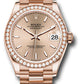 Rolex Everose Gold Datejust - 31 MM - President Bracelet - Diamond Bezel -  Rosé Index Dial - 278285RBR rsip