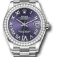 Rolex White Gold Datejust - 31 MM - President Bracelet - Diamond Bezel - Aubergine Diamond Roman Dial - 278289rbr aubdr6p