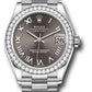 Rolex White Gold Datejust - 31 MM - President Bracelet - Diamond Bezel - Dark Grey Roman Dial - 278289rbr dkgrp