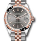 Rolex Steel and Everose Gold Datejust - 31 MM - Jubilee Bracelet - 24 Diamond Bezel - Dark Rhodium Index Dial - 278341RBR dkrhij