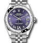 Rolex Steel and White Gold Datejust - 31 MM - Jubilee Bracelet - Domed 24 Diamond Bezel - Aubergine Roman Diamond 6 Dial - 278344RBR aubdr6j