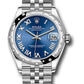 Rolex Steel and White Gold Datejust - 31 MM - Jubilee Bracelet - Domed 24 Diamond Bezel -  Blue Roman Dial - 278344RBR blrj