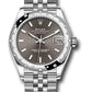 Rolex Steel and White Gold Datejust - 31 MM - Jubilee Bracelet - Domed 24 Diamond Bezel - Dark Grey Index Dial -  278344RBR dkgij