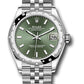 Rolex Steel and White Gold Datejust - 31 MM - Jubilee Bracelet - Domed 24 Diamond Bezel - Mint Green Index Dial - 278344RBR mgij