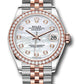 Rolex Steel and Everose Gold Datejust - 31 MM - Jubilee Bracelet - 46 Diamond Bezel -  Mother-of-Pearl Diamond Dial - 278381RBR mdj