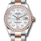 Rolex Steel and Everose Gold Datejust - 31 MM - Oyster Bracelet - 46 Diamond Bezel - Mother-of-Pearl Diamond Dial - 278381RBR mdo