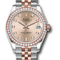 Rolex Steel and Everose Gold Datejust - 31 MM - Jubilee Bracelet - 46 Diamond Bezel - Rosé Diamond Dial - 278381RBR rodj