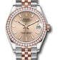 Rolex Steel and Everose Gold Datejust - 31 MM - Jubilee Bracelet - 46 Diamond Bezel - Rosé Index Dial - 278381RBR roij