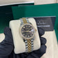 Rolex Steel and Yellow Gold Datejust - 31 MM - Jubilee Bracelet - Diamond Bezel - Dark Grey Diamond Dial - 278383RBR dkgdj