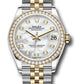 Rolex Steel and Yellow Gold Datejust - 31 MM - Jubilee Bracelet - Diamond Bezel - Mother-of-Pearl Diamond Dial - 278383RBR mdj