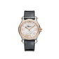 Chopard Happy Sport Rose Gold and Stainless Steel 36 MM - Black Leather Strap - Diamond Bezel -  White Diamond Dial - 278559-6003