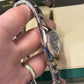 Rolex Lady-Datejust - 28 MM - Oystersteel and Rose Gold - Oyster Bracelet - Smooth Bezel - Purple Diamond Dial - 279161-0016