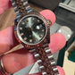 Rolex Lady-Datejust - 28 MM - Oystersteel and Rose Gold - Jubilee Bracelet - Fluted Bezel - Green Diamond Dial - 279171-0007