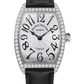 Franck Muller Cintrée Curvex - 31 MM - Steel - Diamond Bezel - Silver Dial - 2852QZDPACE