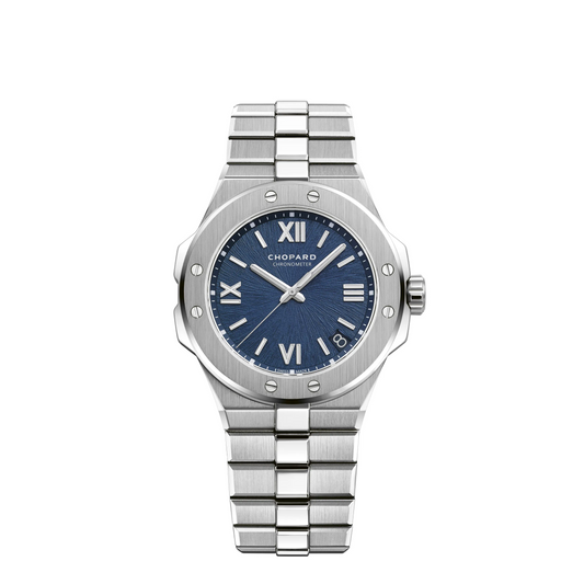 Chopard Alpine Eagle Stainless Steel 41 MM - Stainless Steel Bracelet - Blue Sapphire Crystal Dial - 298600-300