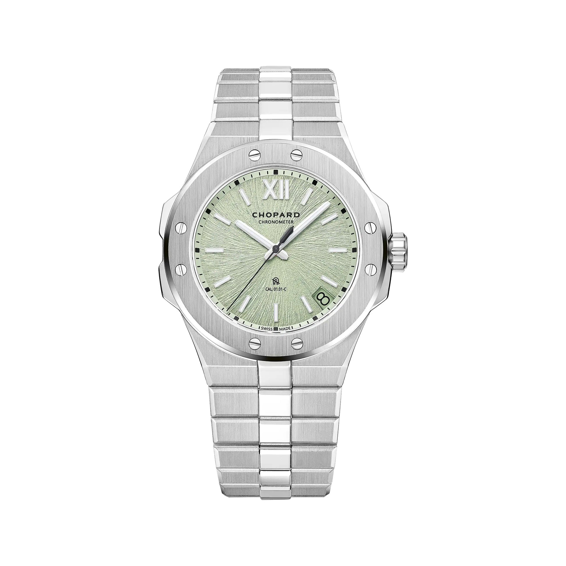 Chopard Alpine Eagle - Stainless Steel - 41 MM - Stainless Steel Bracelet - Moss Green Dial - 298600-3038