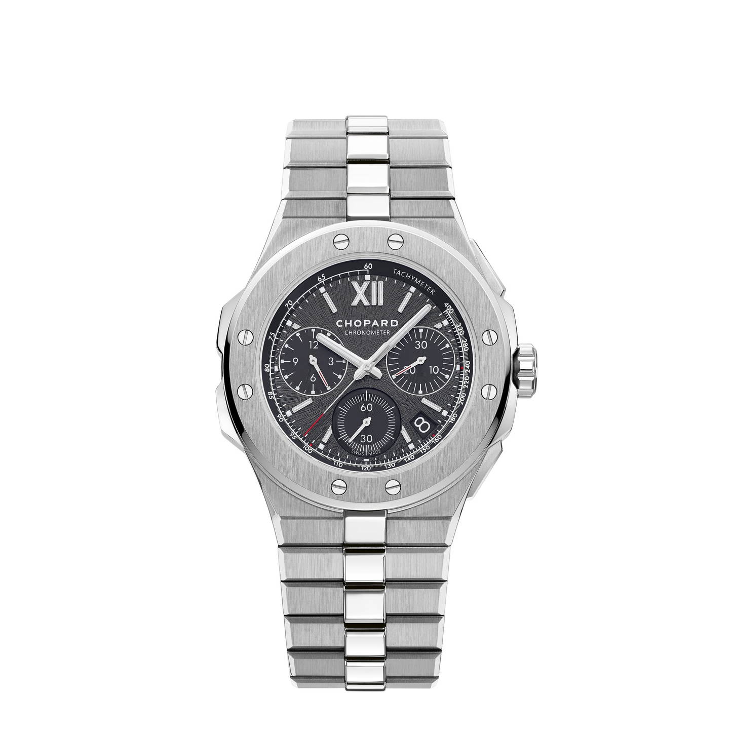 Chopard Alpine Eagle Stainless steel 44 MM - Stainless steel Bracelet - Grey Sapphire Crystal Dial - 298609-3002