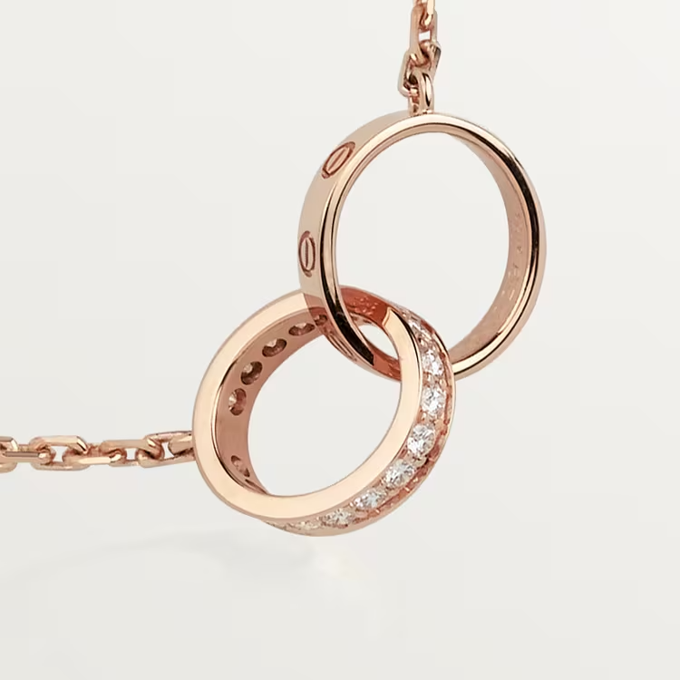 Cartier Love Necklace Diamonds - Rose Gold - B7013900