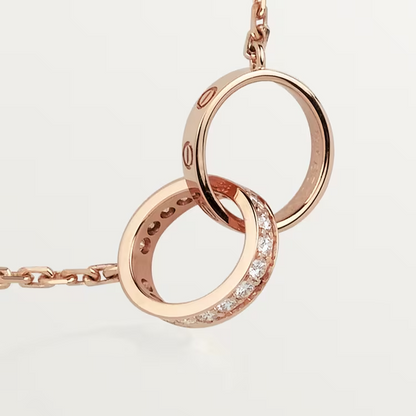 Cartier Love Necklace Diamonds - Rose Gold - B7013900