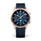 JLC - Polaris Perpetual Calendar - 42 MM - Pink Gold - Ocean Blue Dial - Blue Rubber Strap - Q9082681
