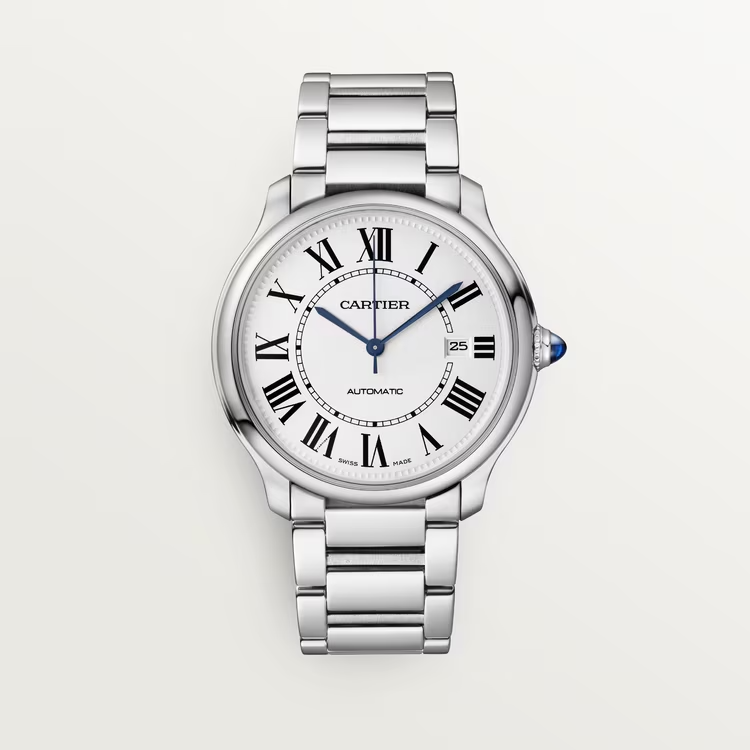 Cartier Ronde Must de Cartier Steel 40 MM - Steel Strap - Silver Dial - WSRN0035