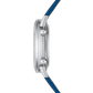 JLC - Rendez-Vous Jewellery Moon - 36 MM - White Gold - Silver/Blue Asymmetrical Dial - Diamond Bezel - Blue Satin Strap - Q3523490